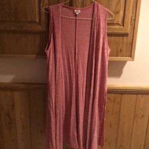 NWOT - red and white heather Lularoe Joy size L